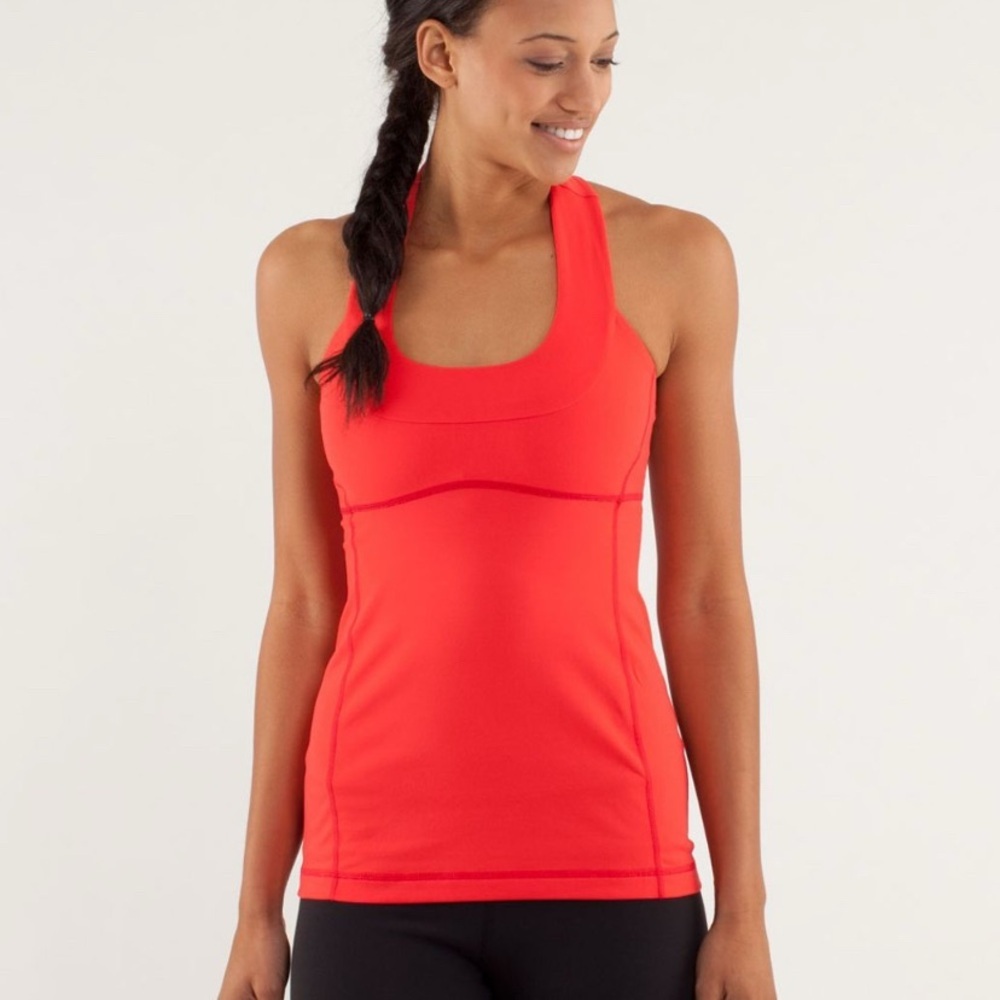 Lululemon Scoop Neck Tank in Love Red